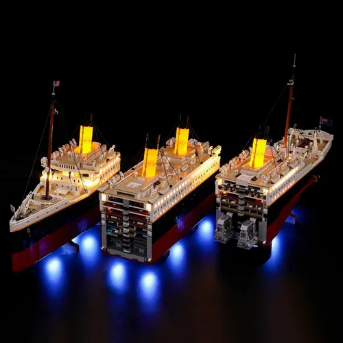 Miniatura 5 de BRIKSMAX Kit de iluminación LED para Creator Titanic, compatible con el modelo de bloques de construcción Lego 10294, no incluye el juego de Lego