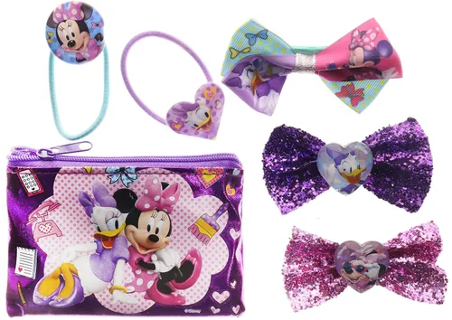 Miniatura 2 de TownleyGirl - Juego de pelo de Minnie Mouse, incluye cepillo para el pelo, lazos para el cabello y pinzas para el cabello, 7