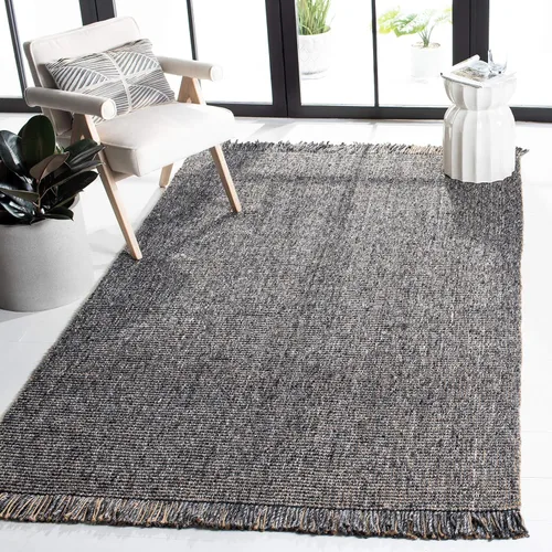 Miniatura 10 de SAFAVIEH Natural Fiber Collection - Alfombra decorativa de 2 x 3 pies, carbón y natural, yute tejido a mano, ideal para zonas de alto tráfico