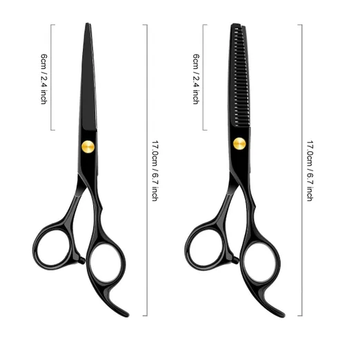 Miniatura 4 de Kit profesional de corte de pelo para el hogar, tijeras de corte de pelo para el hogar, peluquería/salón/kit de tijeras de adelgazamiento