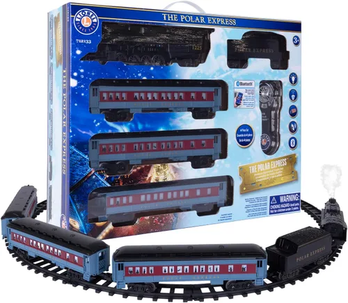 Miniatura 2 de Lionel El Expreso Polar Juego de Tren Batería Escala O con Control Remoto, Locomotora, Vagones de Tren y Pista con Sonidos Auténticos de Tren, Luces