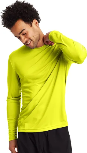 Miniatura 2 de Hanes Men's Long-Sleeve Pack, Cool Dri Moisture-Wicking T-Shirts, Performance Tee, 2-Pack