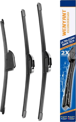Miniatura 13 de 28"/12"/12" Limpiaparabrisas compatibles con Nissan Versa Note 2014-2019, limpiaparabrisas delanteros y traseros para mi auto, equipo original