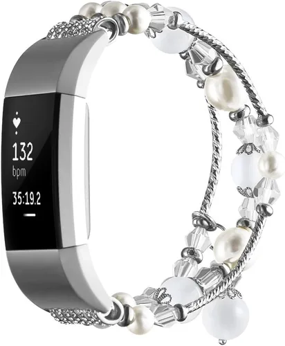 Miniatura 4 de Simpeak 5.8-7.2 Correa de moda compatible con Fitbit Charge 2 Smartwatch, banda elástica de repuesto para mujer solo para Fitbit Charge 2