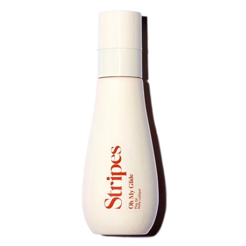 Stripes Beauty Naomi Watts Oh My Glide - Aceite de juego íntimo hidratante con escualano bisabolol aceite de coco y aguacate, alivia las molestias,