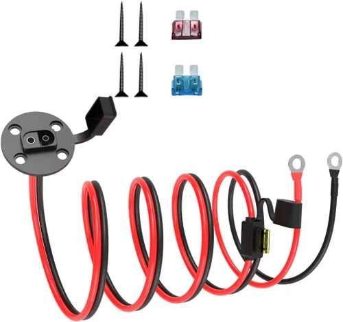 Miniatura 9 de ELFCULB Cable de extensión de enchufe de alimentación SAE a conector SAE, puerto de pared lateral SAE de montaje en panel de 14 AWG de 2 pies