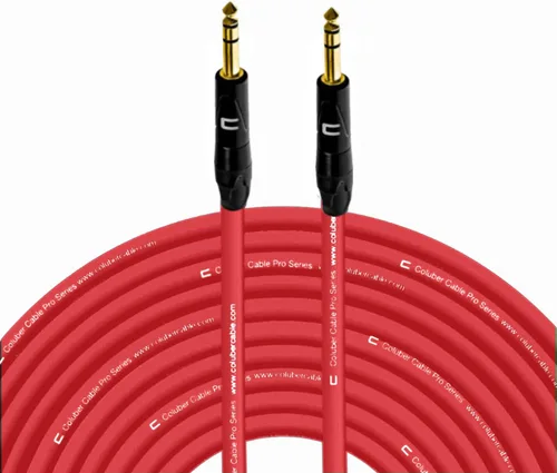 Miniatura 24 de Cable TRS de 1/4 pulgadas, 1/4 pulgadas TRS a 1/4 pulgadas (6.35mm) estéreo balanceado, de conector macho a conector macho para altavoces