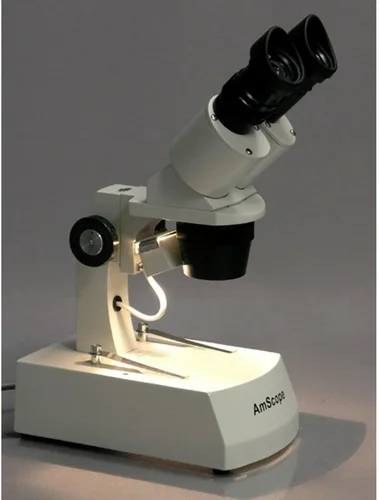 Miniatura 5 de AmScope Microscopio estéreo binocular montado hacia adelante SE305R-AZ, oculares WF10x y WF20x, aumento 10X/20X/30X/60X, objetivos 1X y 3X, fuente