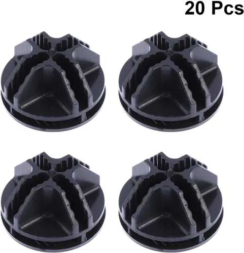 Miniatura 9 de Organizador de almacenamiento en cubos, conectores de plástico, 20 unidades, conectores de plástico negro para cubos de alambre, almacenamiento