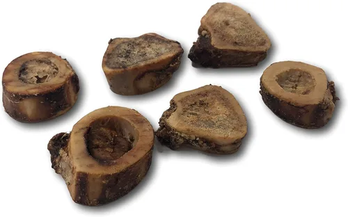 Top Dog Chews - Huesos de perro con médula ósea, fabricados en los Estados Unidos, (6 rebanadas), fémur de ternera, masticables de larga duración