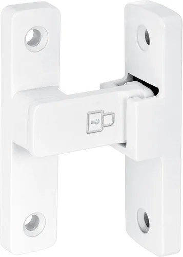 Miniatura 5 de INIRET 4 Paquetes Cerradura Blanca de Puerta de Granero de 90 Grados, Pestillo de Aleación de Zinc Premium - Pestillos de Compuerta Abatible
