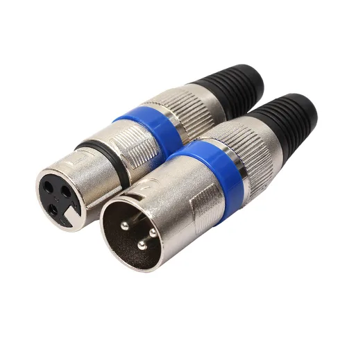 Miniatura 4 de VizGiz Paquete de 4 conectores XLR macho y hembra adaptador de cable de conector de micrófono de 3 pines conector de conector de audio DMX mezclador