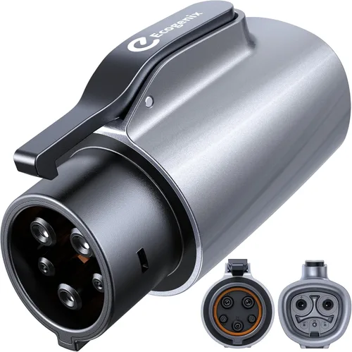 Ecogenix Adaptador de carga Tesla a J1772 (máximo 80 A, 240 V), adaptador NACS a J1772, adaptador J1772 EVs, compatible con conector de pared Tesla,
