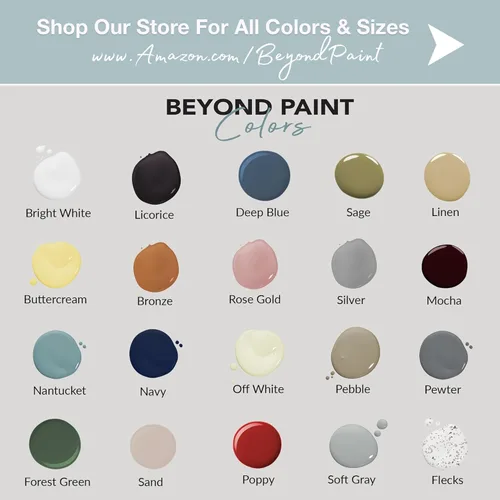 Miniatura 4 de BEYOND PAINT Pintura para restaurar muebles, gabinetes, y mucho más, todo en una, color blanco brillante. Garrafa de 1 cuarto de galón.