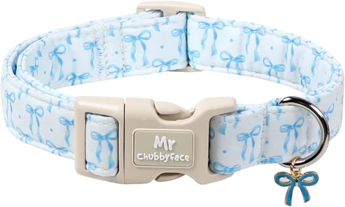 Miniatura 7 de MR.CHUBBYFACE· Collar de perro de primavera y verano, lindos collares de perro de limón verde, collar ajustable de tela natural suave para perros