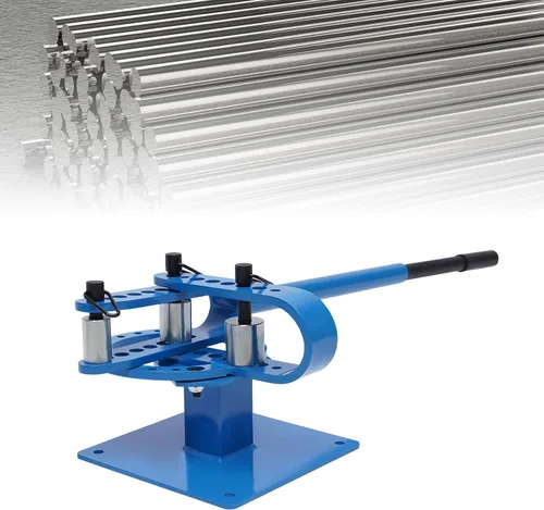 Dobladora manual de tubos con 7 troqueles de 1 a 3 pulgadas, herramienta de doblado de metal resistente para tubos de acero y cobre, capacidad de