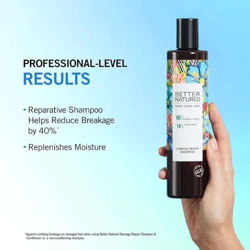 Miniatura 3 de Better Natured Damage Repair Shampoo and Conditioner Restore Moisture, Shine & Vitality Dry, Damaged, Coarse Hair Vegan Paraben Free