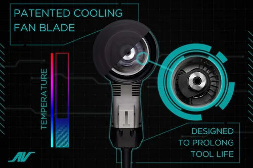 Miniatura 5 de AirVANTAGE Lijadora eléctrica avanzada de 5 pulgadas, estilo palma, de 2ª generación, sin aspiradora, con almohadilla de perfil bajo