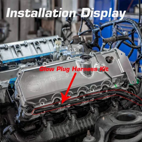 Miniatura 7 de Michigan Motorsports El arnés de bujías incandescentes incluye 8 bujías incandescentes para Ford 6.0 Power Stroke 2004 a 2010 tanto para lado