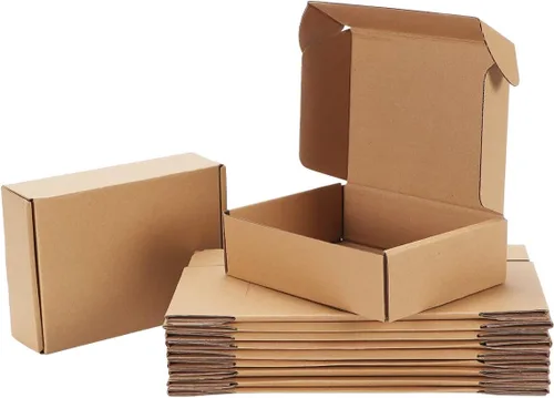 Miniatura 13 de Juego de 20 cajas de envío de 13x10x2 pulgadas, caja de cartón corrugado marrón para embalaje, envío postal, negocios