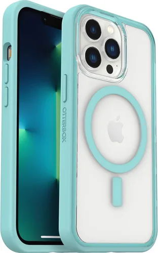 Miniatura 8 de OtterBox Funda transparente con borde de agarre colorido para iPhone 13 Pro (solamente) - Cristal negro (transparente/negro)