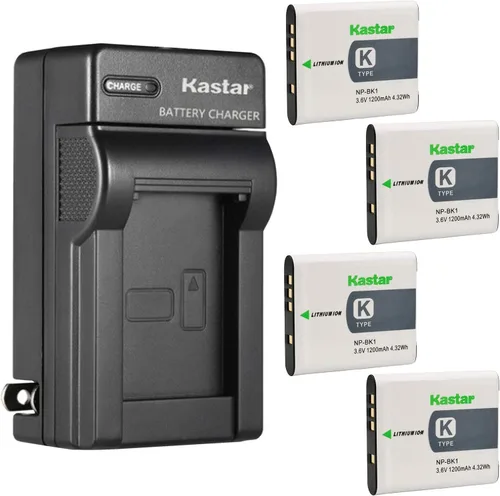 Miniatura 7 de Kastar - Cargador de batería de pared para Sony NP-BK1 NP-FK1, cargador Sony BC-CSK, Sony Cyber-Shot DSC-W180, Cyber-Shot DSC-W190, Cyber-Shot