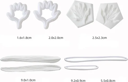 Miniatura 3 de Juego de moldes profesionales para fondant de flores, herramientas de decoración de pasteles de silicona reutilizables para hornear y manualidades
