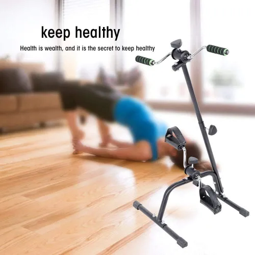 Miniatura 3 de Mini brazo pierna ejercicio bicicleta de ejercicio pedal plegable para ancianos discapacitados, ciclo compacto estacionario peddler máquina