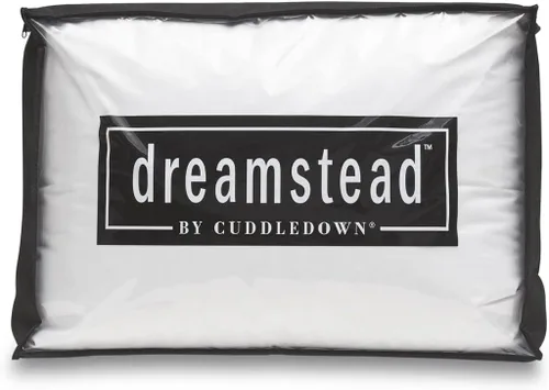 Miniatura 4 de Cuddledown Dreamstead 700 Fill Power Almohada Plumón de ganso blanco europeo Carcasa 100% algodón, tejido de ventana Hipoalergénica Hecha a