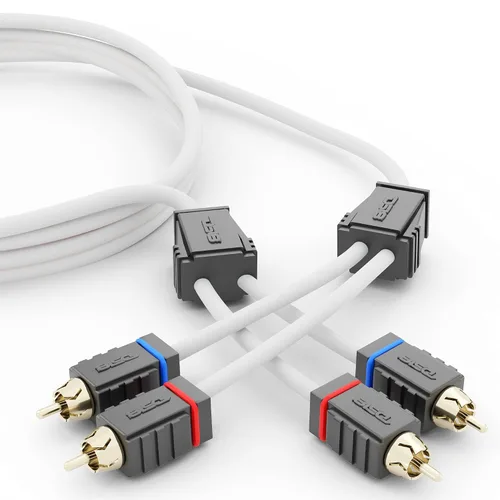 Miniatura 7 de DS18 MOFCR-1F2M 1 Hembra 2 Macho Altavoz de Audio para Coche Marino Estaño OFC RCA Y Splitter Adaptador Cable Conector