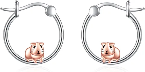 Miniatura 51 de VONALA Bonitos aretes de aro de plata de ley 925, regalos de cumpleaños para mujer