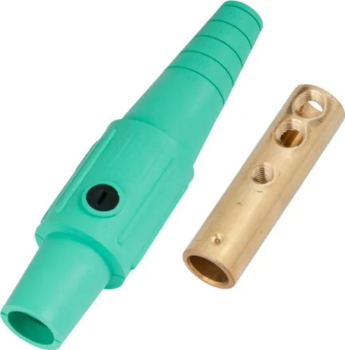 Miniatura 3 de Marinco CLS20FB-A CLS tipo Cam, serie 16 en línea, conector de un solo pin, 400 amperios, 600 voltios, #2-2/0 AWG, hembra - negro (A)