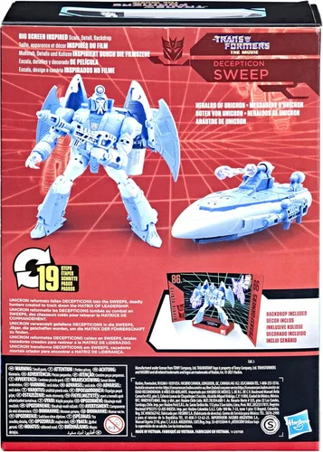 Miniatura 4 de Transformers Toys Studio Series 86-10 Voyager Class The Movie 1986 Decepticon Sweep Figura de acción, para edades de 8 años en adelante, 6.5 pulgadas
