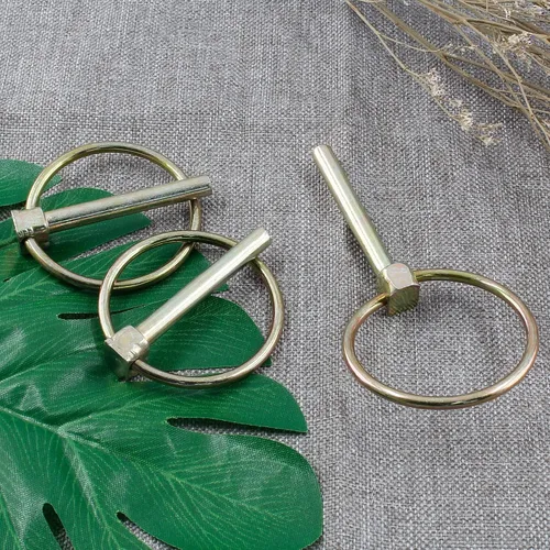 Miniatura 4 de 12 pines de linchamiento resistentes de 3/16 pulgadas con anillo, kit surtido de pasadores redondos para tractores agrícolas, camiones, remolques