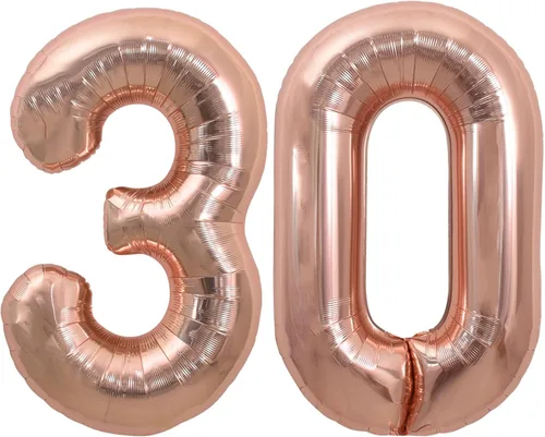 Miniatura 148 de TONIFUL 40 Inch Pastel Blue Number 8 Foil Balloons Large Mylar Foil Digital 8 Balloons for 8th Birthday, Gender Neutral Party, Baby Shower, Oro rosa