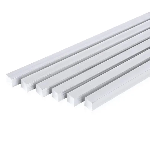 Miniatura 7 de Barra plana cuadrada de aluminio de 13 pulgadas, 2 piezas de placa de uso general 6061 de 1 x 1 pulgada, T6511 sólido nuevo molino