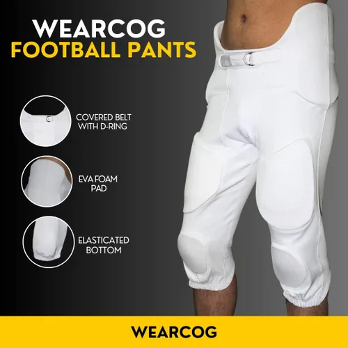 Miniatura 3 de Flex - Pantalones de fútbol integrados para adultos 7 pantalones de fútbol acolchados para práctica con almohadillas integradas