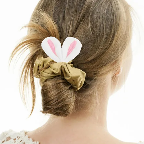 Miniatura 6 de Amosfun 20 piezas de accesorios de horquilla de orejas de conejo, mini pinzas para orejas de conejo, accesorios de bricolaje para mujeres y niñas