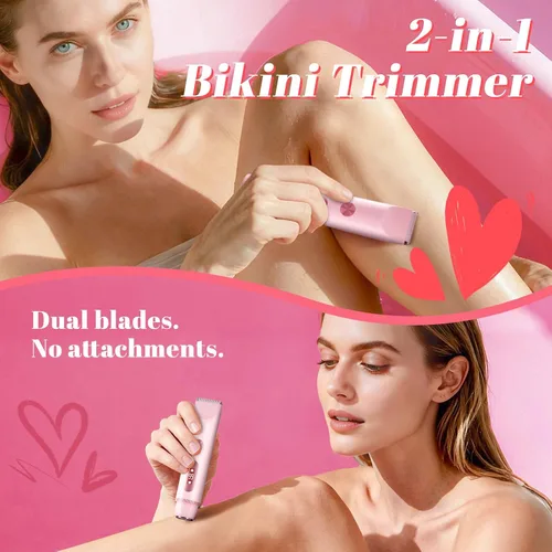 Miniatura 4 de Recortadora de Bikini para Mujeres – Afeitadora Eléctrica Suave para Áreas Sensibles, Afeitadora Recargable USB-C Impermeable para Cuerpo y Cara