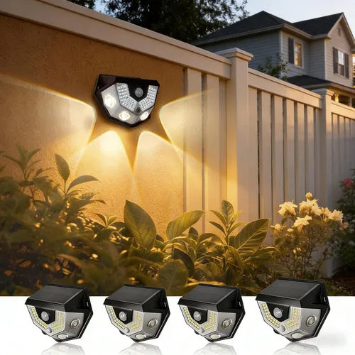 Miniatura 7 de Upgraded 2-in-1 Solar Outdoor Lights with Motion Sensor, Solar Wall Light & Security Lighting, PIR Motion Detection, IP64 Waterproof, Auto On/Off