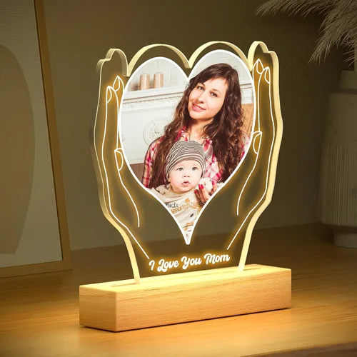 Miniatura 4 de KoxSmar Marcos de Fotos Personalizados con Foto, Marco de Fotos Personalizado con Luz Nocturna, Marco de Fotos Personalizado, Regalos Personalizados