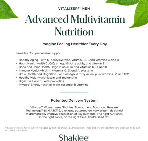Miniatura 4 de Shaklee Vitalizer Hombres (30 Días)