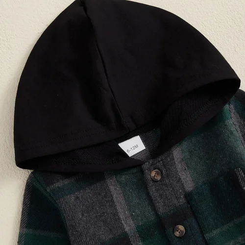 Miniatura 103 de Conjunto de ropa de otoño e invierno para bebé y niño, sudadera larga con capucha y pantalones para niños pequeños, 6, 12, 18, 24 meses, 2T