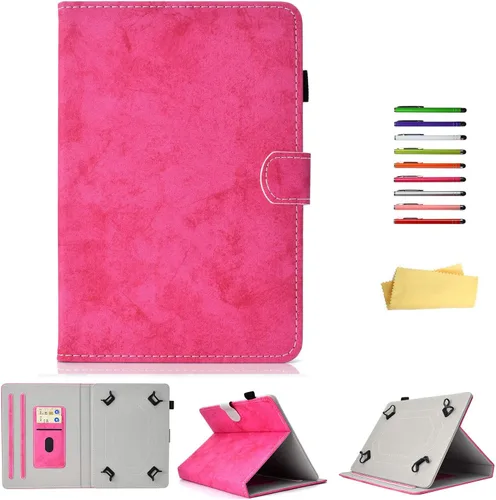 Miniatura 9 de Funda universal de piel sintética para tablet de 7 pulgadas, con bolsillo para tarjetero para Samsung Galaxy Tab A 7.0, Tab 3/E Lite 7, Tab 2/3/4