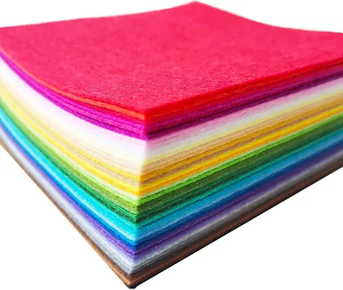 Hojas de fieltro, 40 piezas de 8 x 12 pulgadas (7.9 x 11.8 in), 0.039 in de grosor, hojas de tela de fieltro suave de 0.039 in de grosor, cuadrados