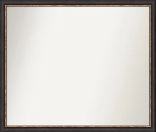 Miniatura 103 de Amanti Art Espejo de baño negro para sobre el fregadero, 23 x 23 pulgadas, espejo cuadrado negro Ashton, marco de madera tradicional mediano, se