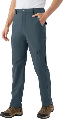 Miniatura 3 de BASUDAM Pantalones cargo de senderismo para hombre, de secado rápido, ligeros, elásticos, resistentes al agua con bolsillos