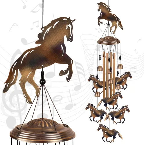 Miniatura 12 de Campanillas de viento de bronce con abejas para exterior/interior/jardín/hogar/balcón/césped/árbol/patio/decoración de jardín, atrapavientos retro