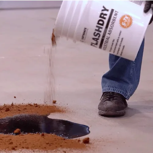 Miniatura 6 de FlashDry Cubo de 5 litros de súper absorbente de derrames, 100% orgánico respetuoso con el medio ambiente, para aceite, pintura, grasa y más