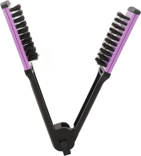 Miniatura 8 de Dioche Cepillo de pelo con abrazadera de cerdas, peine alisador de pelo, suave de doble cara con mango ergonómico para alisar y alisar el cabello